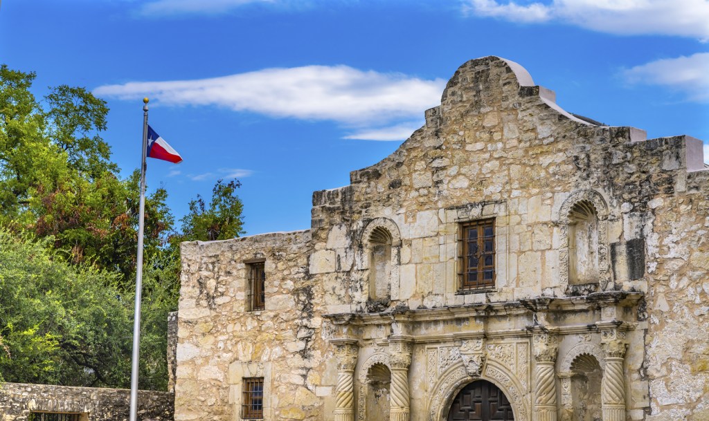 Alamo Mission San Antonio Texas.